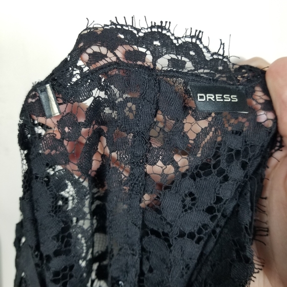 Balenciaga 2009 Black Lace Knee Length Dress Size 38 - Picture 11 of 12